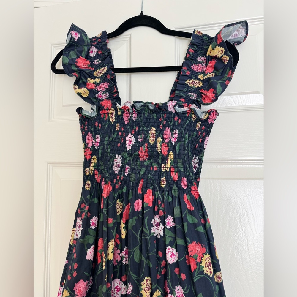 Hill House The Ellie Nap Dress in Navy Multi Peony Bouquet, size Small - Picture 9 of 13